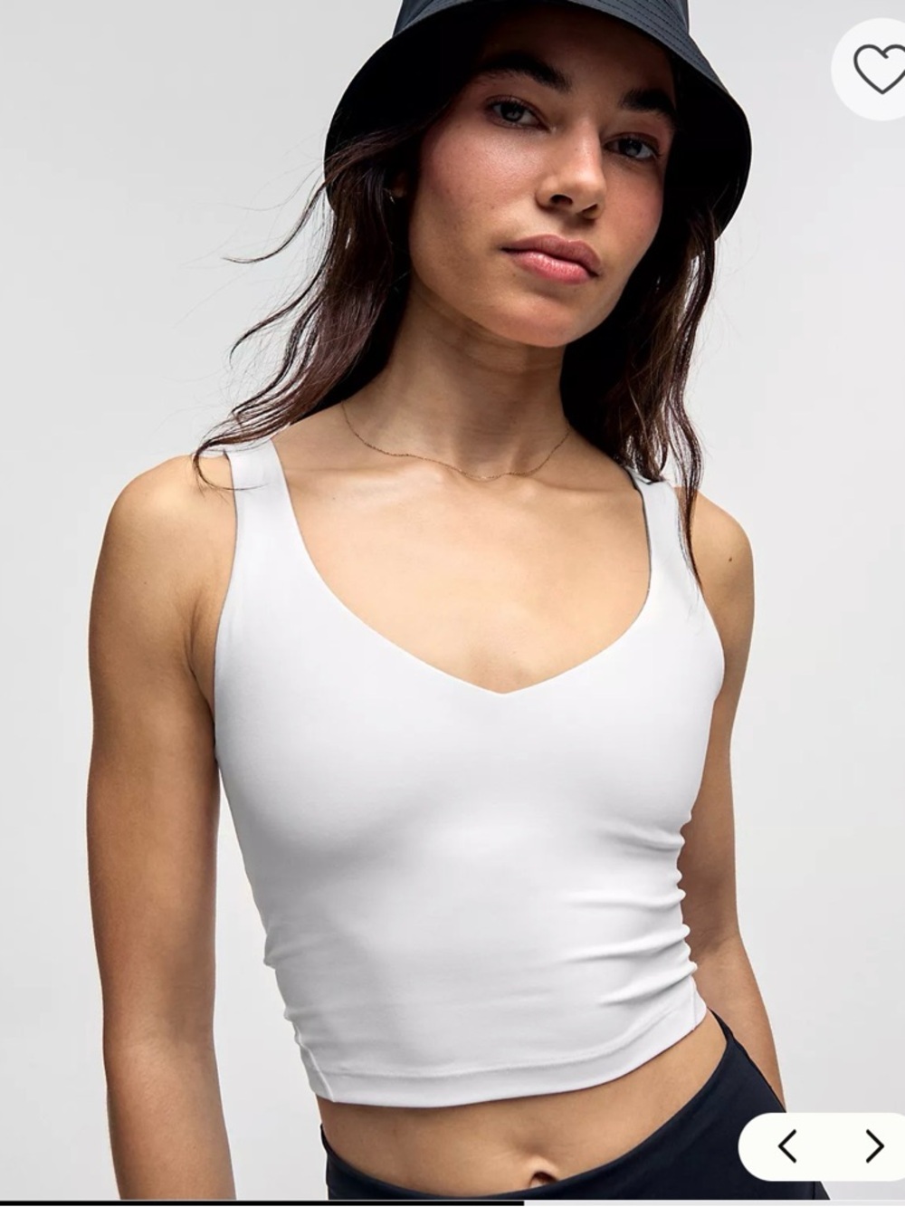 lululemon Align Tank Top Light Support- White- Size 6